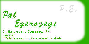 pal egerszegi business card